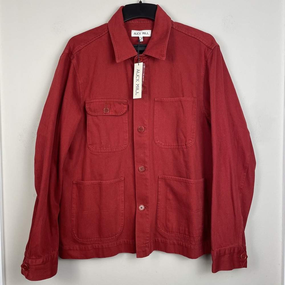 Alex Mill Red Military Field Jacket